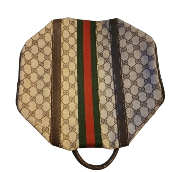 Gucci Supreme Coated Canvas Gg Extra Large Boston Sherry Web Ophidia Vintage bag - Picture 10 of 16
